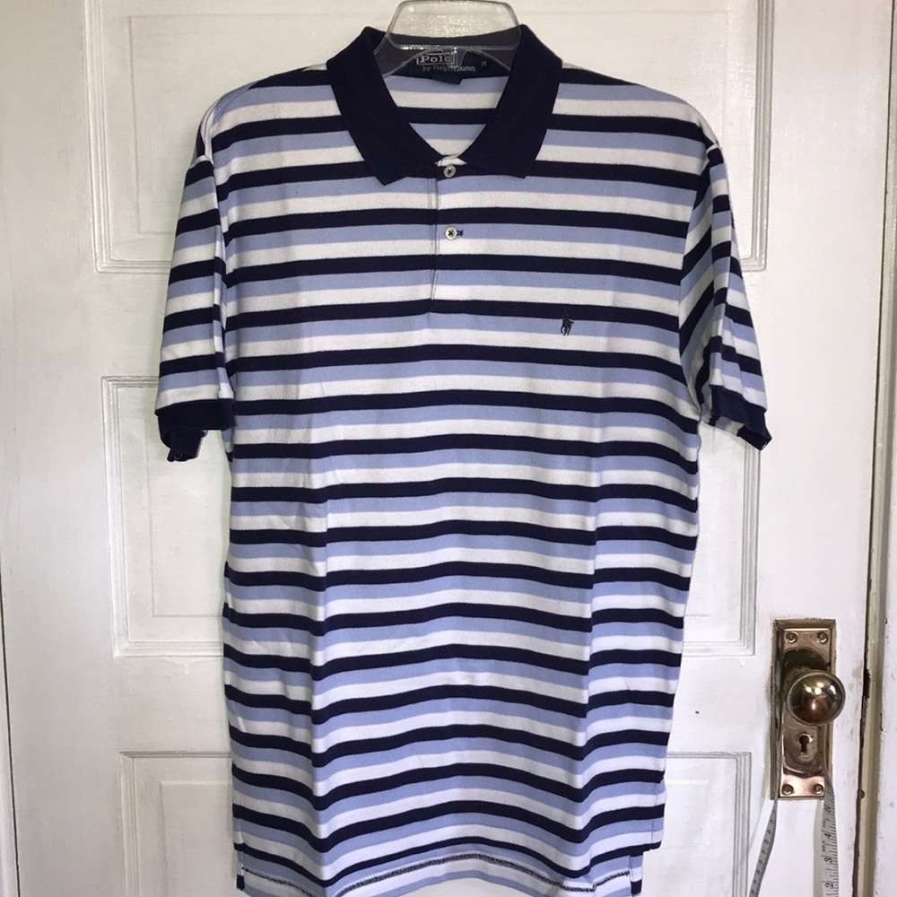 Men’s Blue and White Ralph Lauren Polo